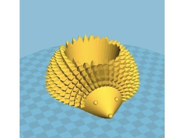 Hedgehog Flower Pot STL – Cute 3D Printable Animal Planter - Image 2