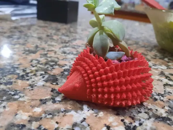 Hedgehog Flower Pot STL – Cute 3D Printable Animal Planter - Image 5