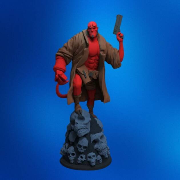 Hellboy Fanart STL – Detailed 3D Printable Model for Collectors