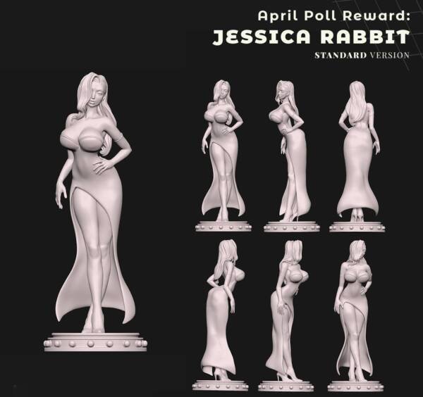Jessica Rabbit – STL File for 3D Printing - Image 5