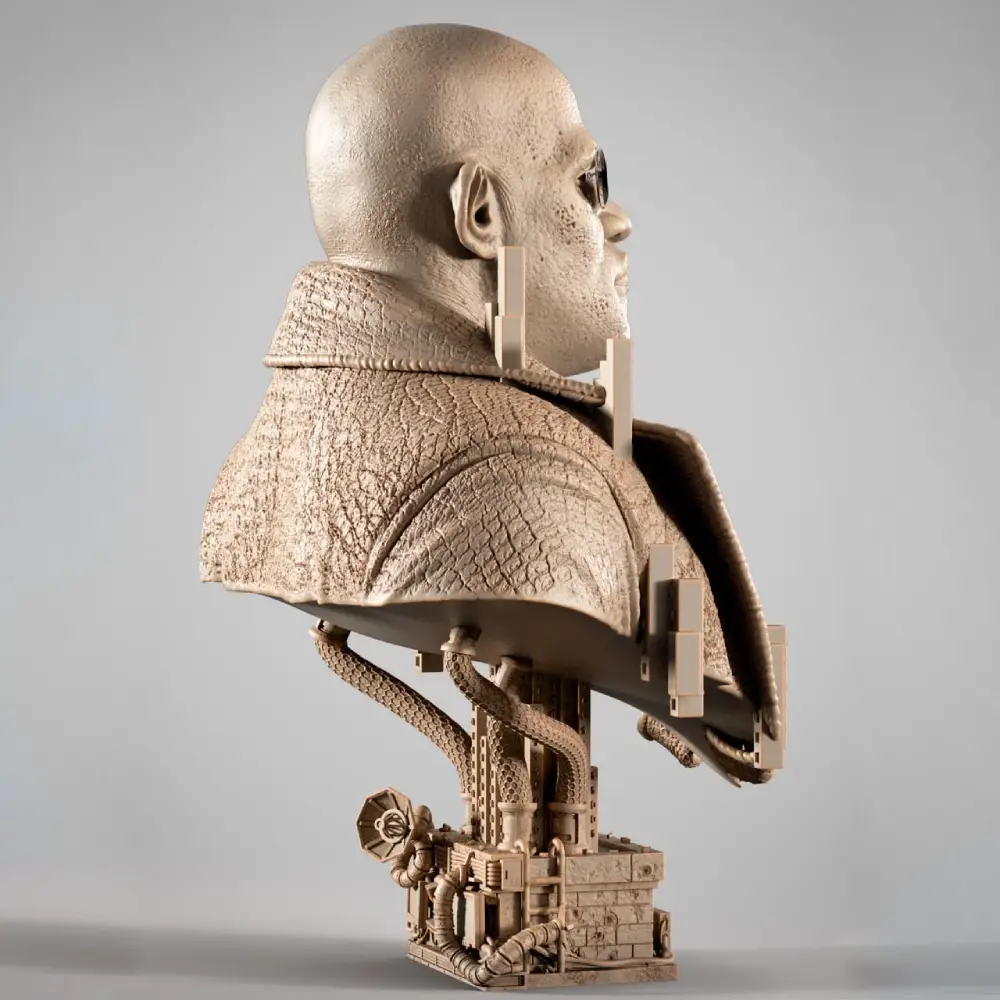 Morpheus Bust STL – Premium 3D Printable Fan Art from The Matrix - Image 4