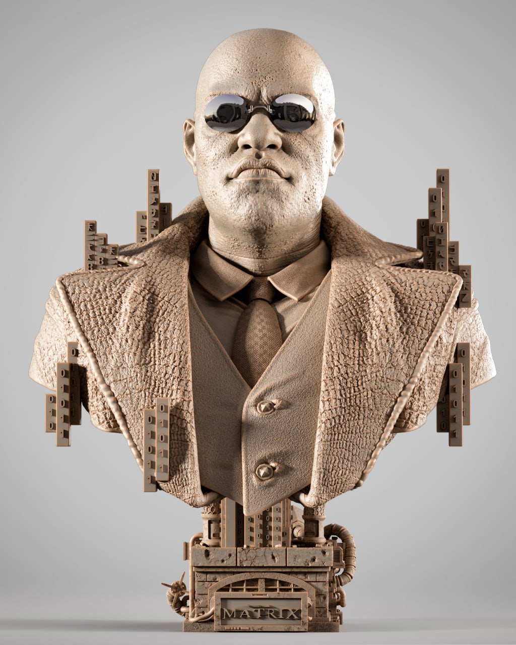 Morpheus Bust STL – Premium 3D Printable Fan Art from The Matrix - Image 2