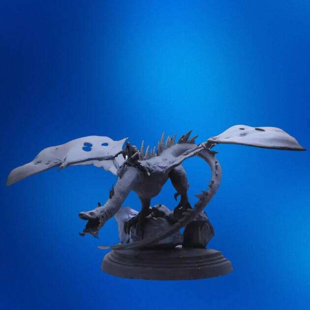 Witch King and Fellbeast STL – Epic Lord of the Rings 3D Printable Diorama