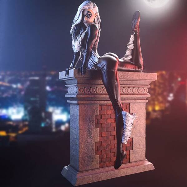 Black Cat – 3D Printable Figurine & Decor STL - Image 2