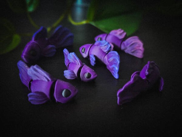 Flexi Betta Fish – Articulated 3D Printable Model - Image 2