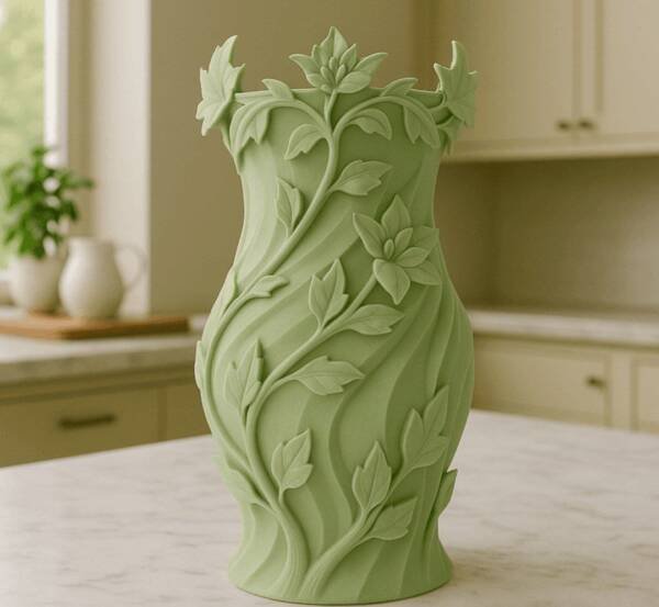Floating Lotus Nest Vase – Elegant Nature-Inspired 3D Print - Image 2