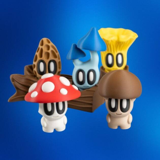 Blob Lab Mushrooms 5 – Quirky 3D Printable Mushroom Figurines