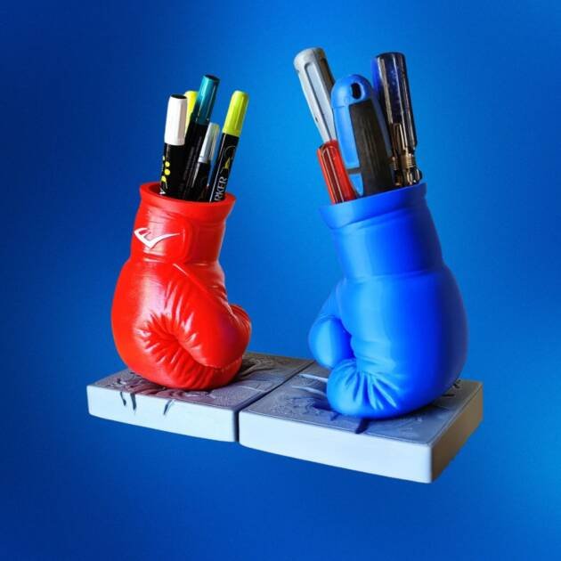 Boxing Glove Pen Holder STL – Unique Desk Organizer 3D Print