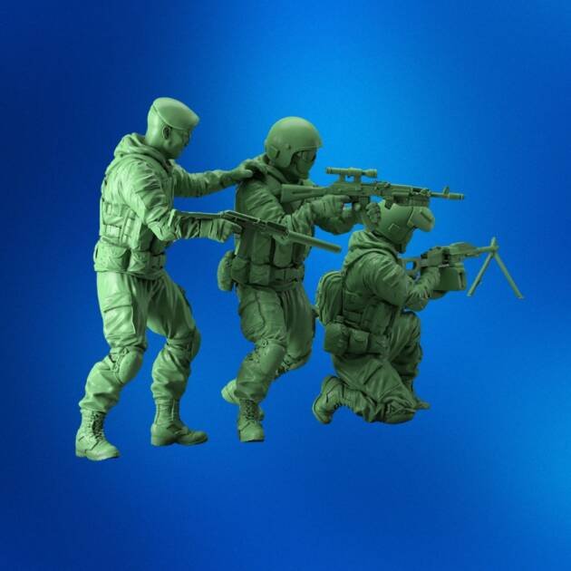 Soldiers Russian Federation Constructor – 3D Print Model STL