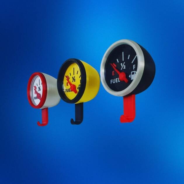 Fuel Gauge Wall Key Holder – Creative 3D Print STL