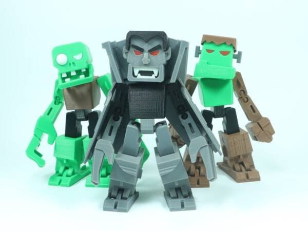 Transformable Zombieman – Halloween 3D Printable Horror Figurine STL - Image 6