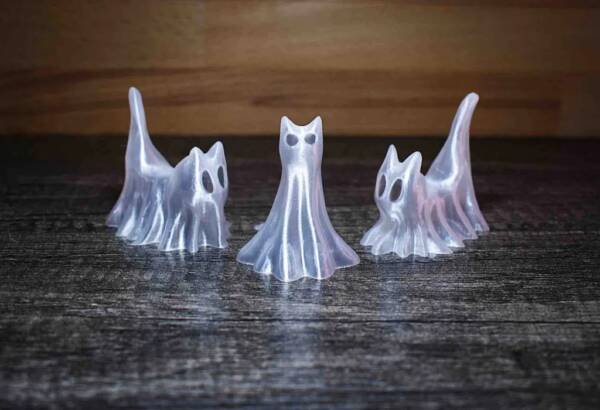Halloween Ghost Cats – Spooky Cute 3D Printable Figures STL - Image 3