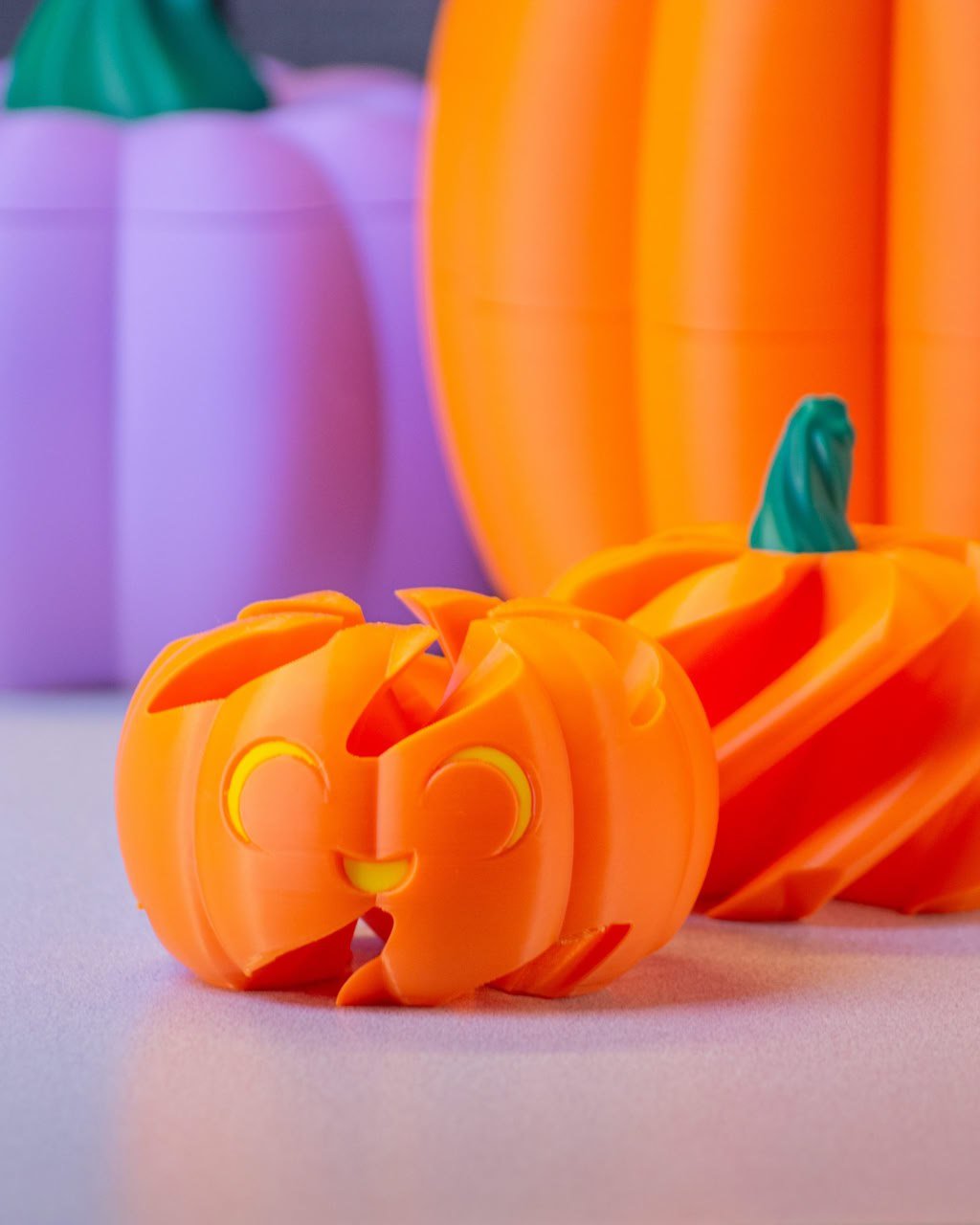 Spiral Pumpkin Puzzle STL – 3D Printable Brain Teaser for Halloween - Image 2