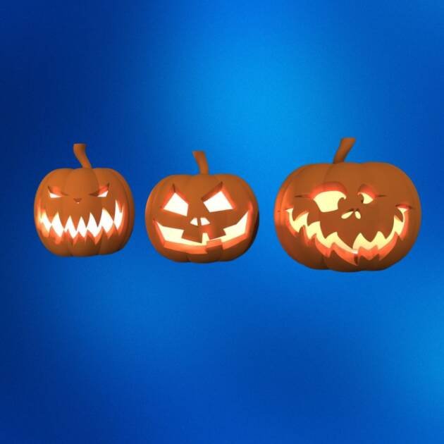Halloween Pumpkins – 3D Printable Jack-O’-Lanterns STL