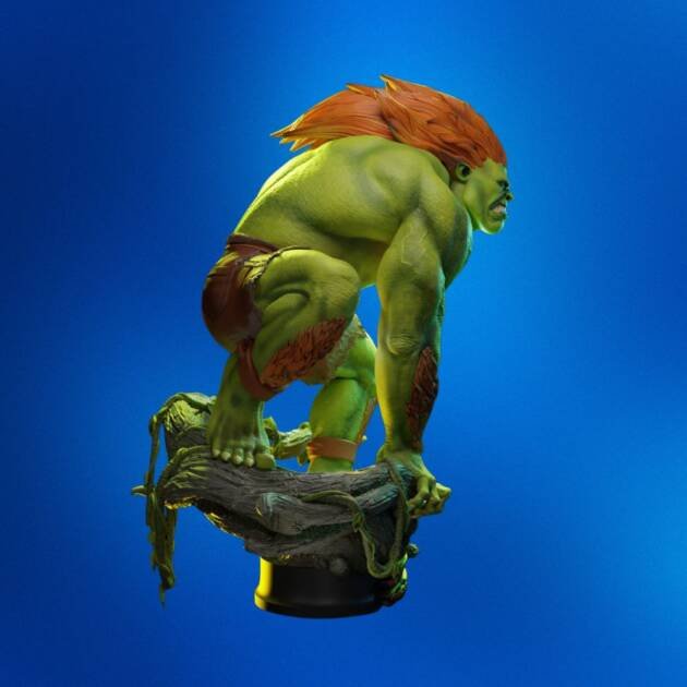Blanka Full Figure STL – Street Fighter 3D Printable Model