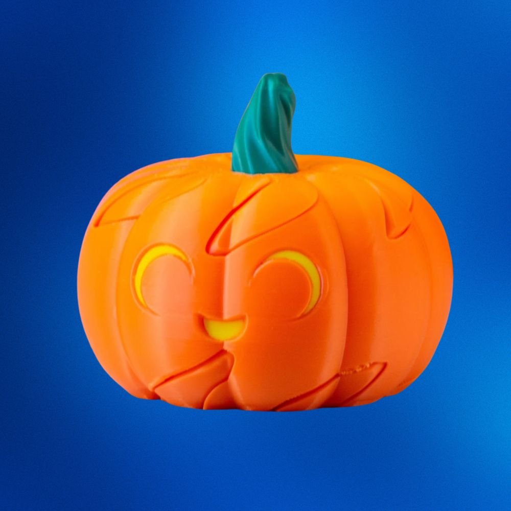 Spiral Pumpkin Puzzle STL – 3D Printable Brain Teaser for Halloween