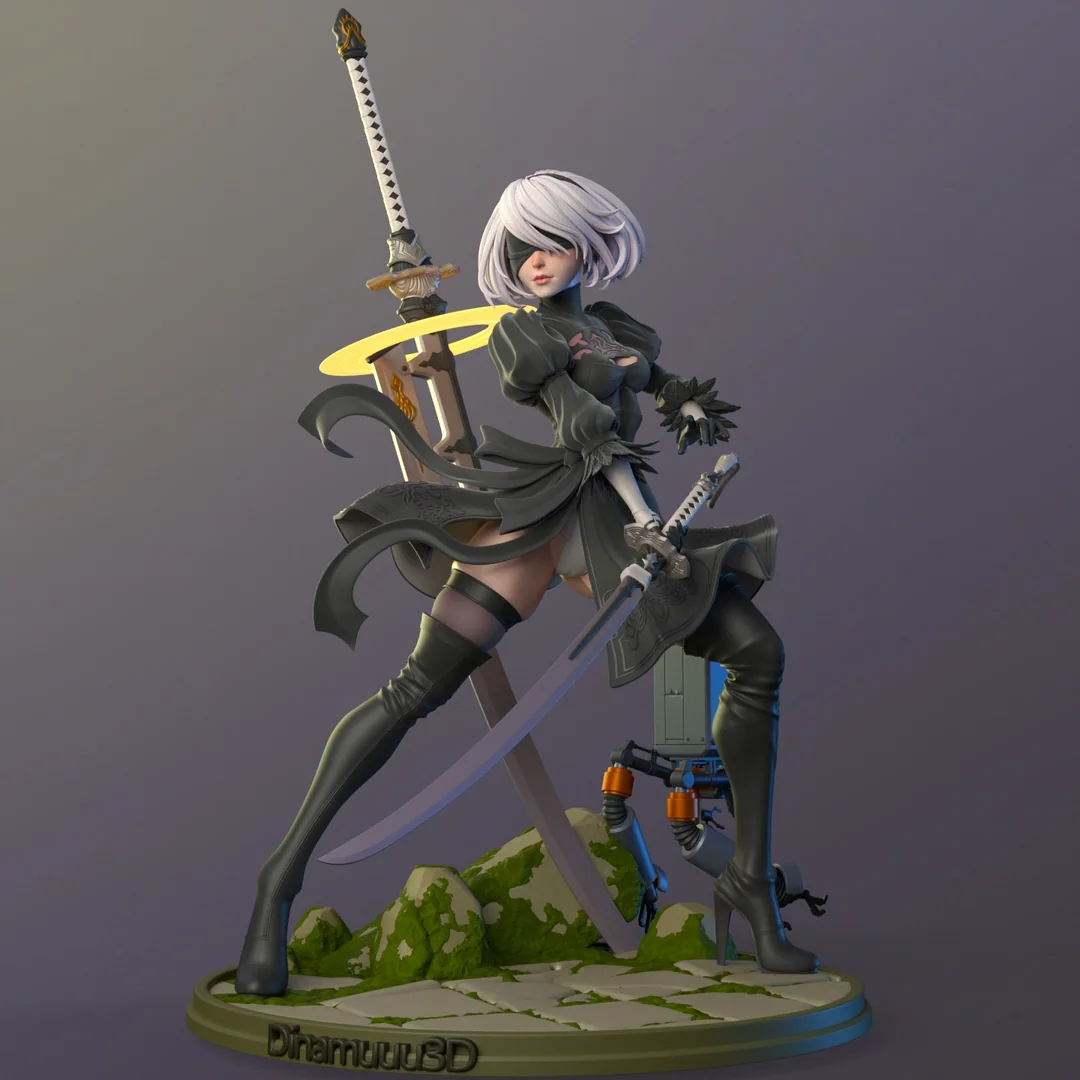 2B and Weapon Various Version 3D Model – Nier Automata STL Files | STLBoost - Image 9
