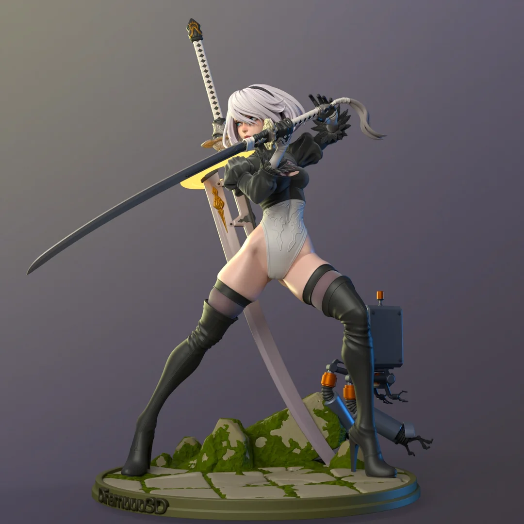 2B and Weapon Various Version 3D Model – Nier Automata STL Files | STLBoost - Image 6